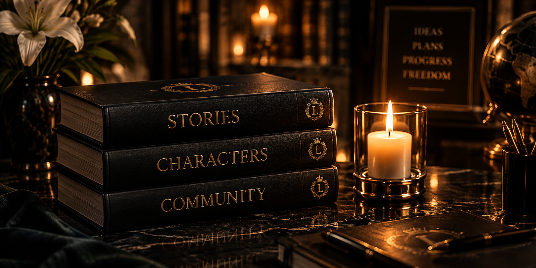 Bücher und Fiora Vale